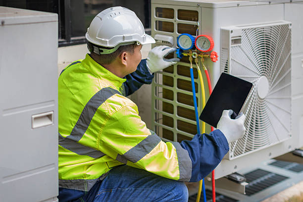 Professional Air Duct Cleaning technician working in Rushville, NE